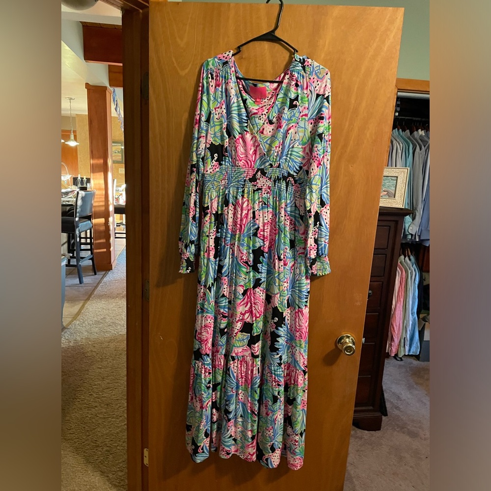 Lilly Pulitzer Large Colorful Maxi Dress